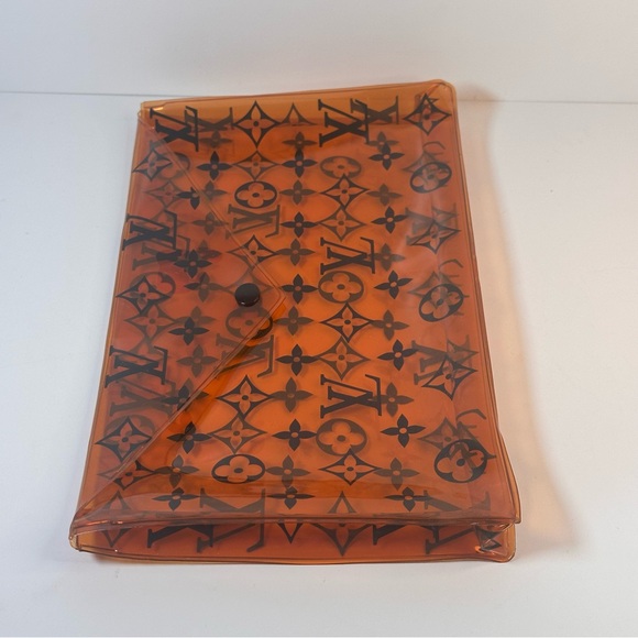 Louis Vuitton PVC Monogram Printed Envelope Pouch Orange - Picture 6 of 12